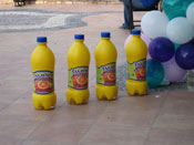 Inflatable bottles for children events